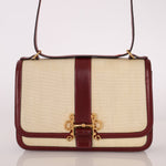Rare Hermès 1980 Boxcalf & Crinoline Sologne Shoulder Bag GHW - FashioNica