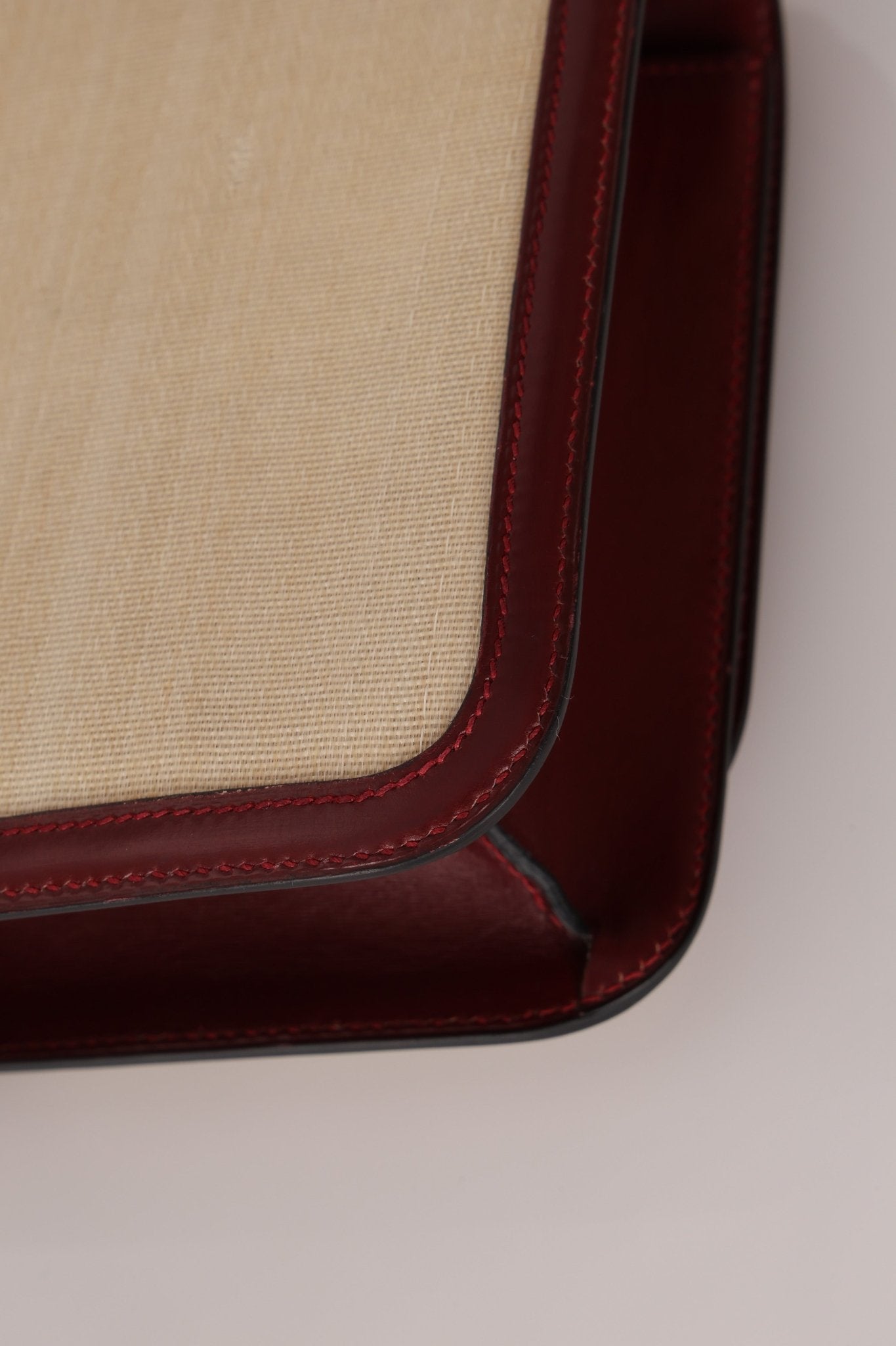 Rare Hermès 1980 Boxcalf & Crinoline Sologne Shoulder Bag GHW - FashioNica