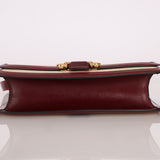 Rare Hermès 1980 Boxcalf & Crinoline Sologne Shoulder Bag GHW - FashioNica