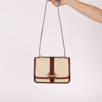 Rare Hermès 1980 Boxcalf & Crinoline Sologne Shoulder Bag GHW - FashioNica