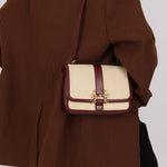 Rare Hermès 1980 Boxcalf & Crinoline Sologne Shoulder Bag GHW - FashioNica