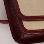 Rare Hermès 1980 Boxcalf & Crinoline Sologne Shoulder Bag GHW - FashioNica