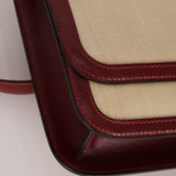 Rare Hermès 1980 Boxcalf & Crinoline Sologne Shoulder Bag GHW - FashioNica