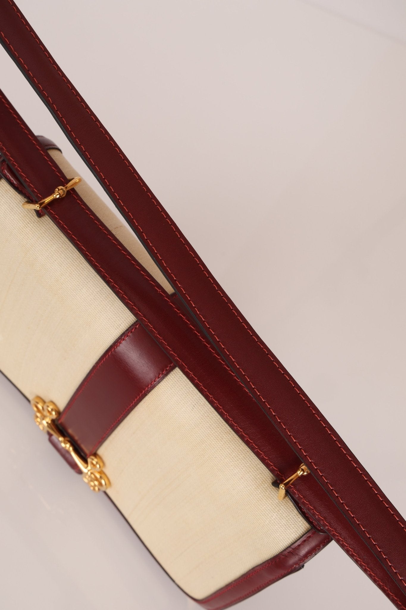 Rare Hermès 1980 Boxcalf & Crinoline Sologne Shoulder Bag GHW - FashioNica