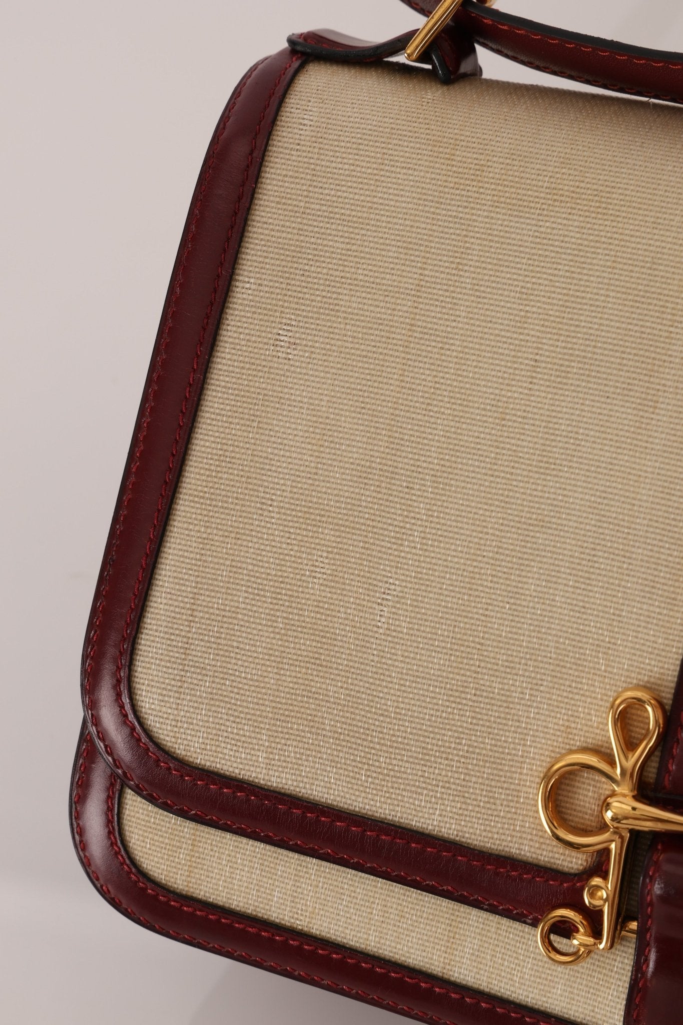 Rare Hermès 1980 Boxcalf & Crinoline Sologne Shoulder Bag GHW - FashioNica