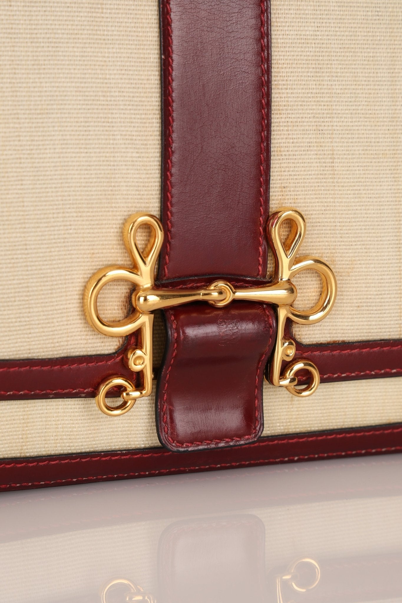 Rare Hermès 1980 Boxcalf & Crinoline Sologne Shoulder Bag GHW - FashioNica