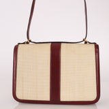 Rare Hermès 1980 Boxcalf & Crinoline Sologne Shoulder Bag GHW - FashioNica