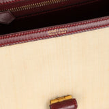 Rare Hermès 1980 Boxcalf & Crinoline Sologne Shoulder Bag GHW - FashioNica