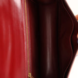 Rare Hermès 1980 Boxcalf & Crinoline Sologne Shoulder Bag GHW - FashioNica