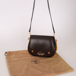 Rare Hermès 1984 Chocolat Box Calf Passe Guide Shoulder Bag - FashioNica