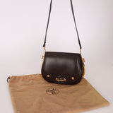 Rare Hermès 1984 Chocolat Box Calf Passe Guide Shoulder Bag - FashioNica