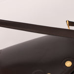 Rare Hermès 1984 Chocolat Box Calf Passe Guide Shoulder Bag - FashioNica