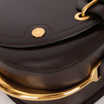 Rare Hermès 1984 Chocolat Box Calf Passe Guide Shoulder Bag - FashioNica