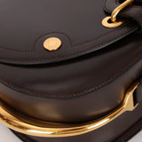 Rare Hermès 1984 Chocolat Box Calf Passe Guide Shoulder Bag - FashioNica