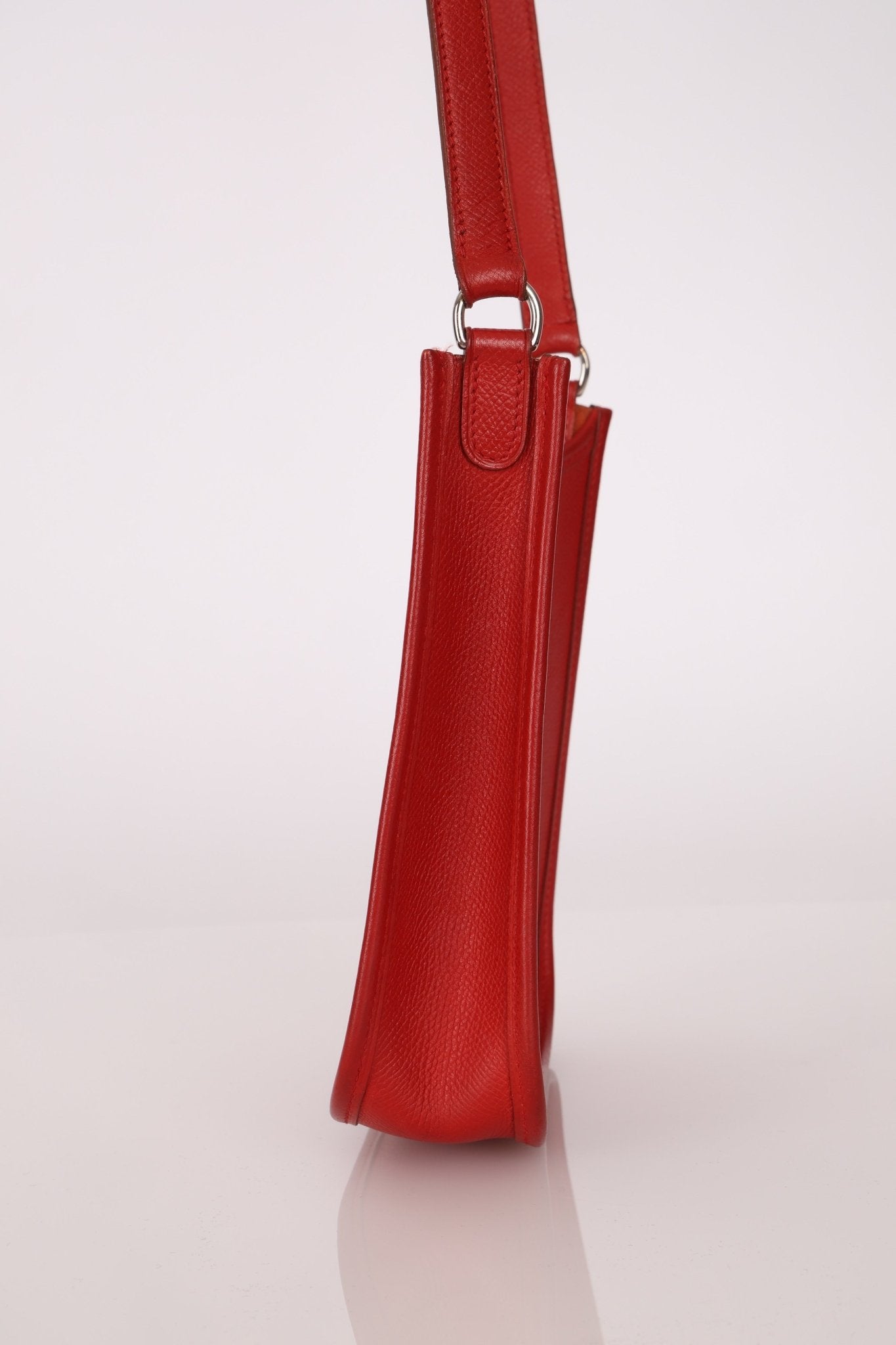 Rare Hermès 2004 Rouge Casaque Epsom Evelyne TPM PHW - FashioNica