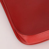 Rare Hermès 2004 Rouge Casaque Epsom Evelyne TPM PHW - FashioNica