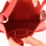 Rare Hermès 2005 Rouge Casaque Epsom Evelyne Short Strap TPM PHW - FashioNica