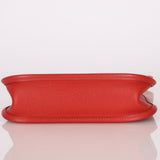 Rare Hermès 2005 Rouge Casaque Epsom Evelyne Short Strap TPM PHW - FashioNica