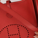 Rare Hermès 2005 Rouge Casaque Epsom Evelyne Short Strap TPM PHW - FashioNica