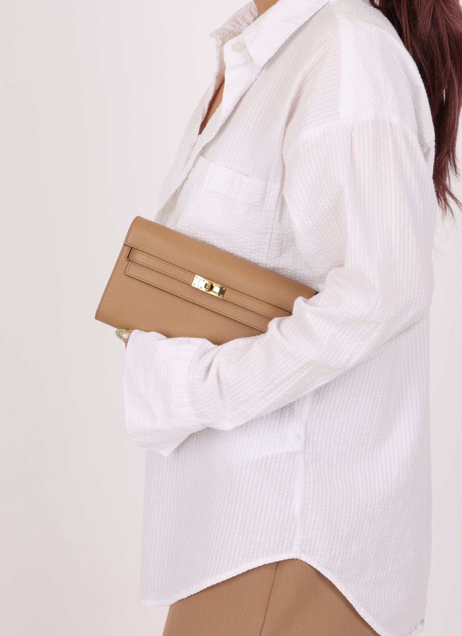 Rare Hermès 2022 Chai & Mauve Sylvestre Verso Kelly To Go GHW - FashioNica