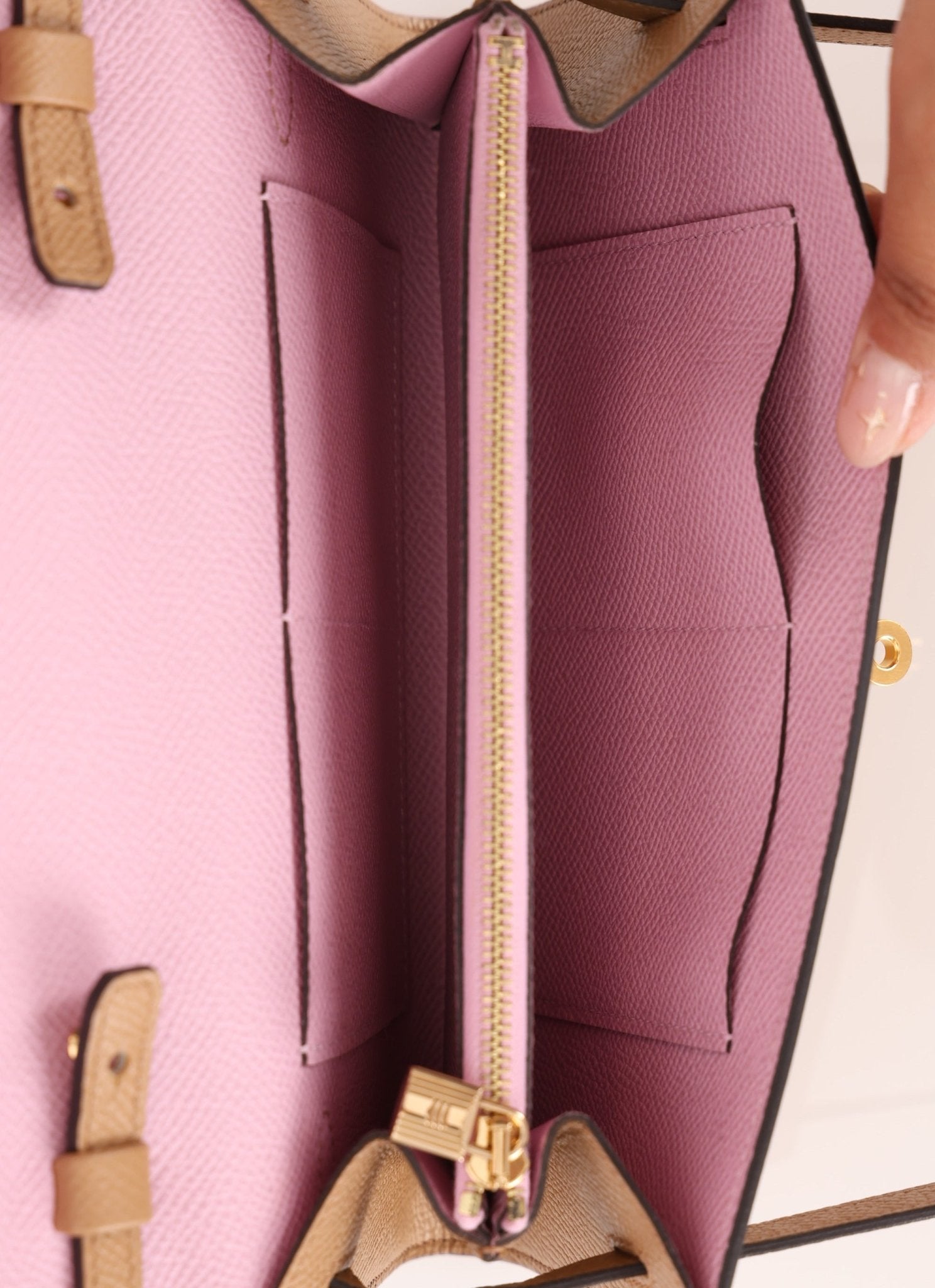 Rare Hermès 2022 Chai & Mauve Sylvestre Verso Kelly To Go GHW - FashioNica