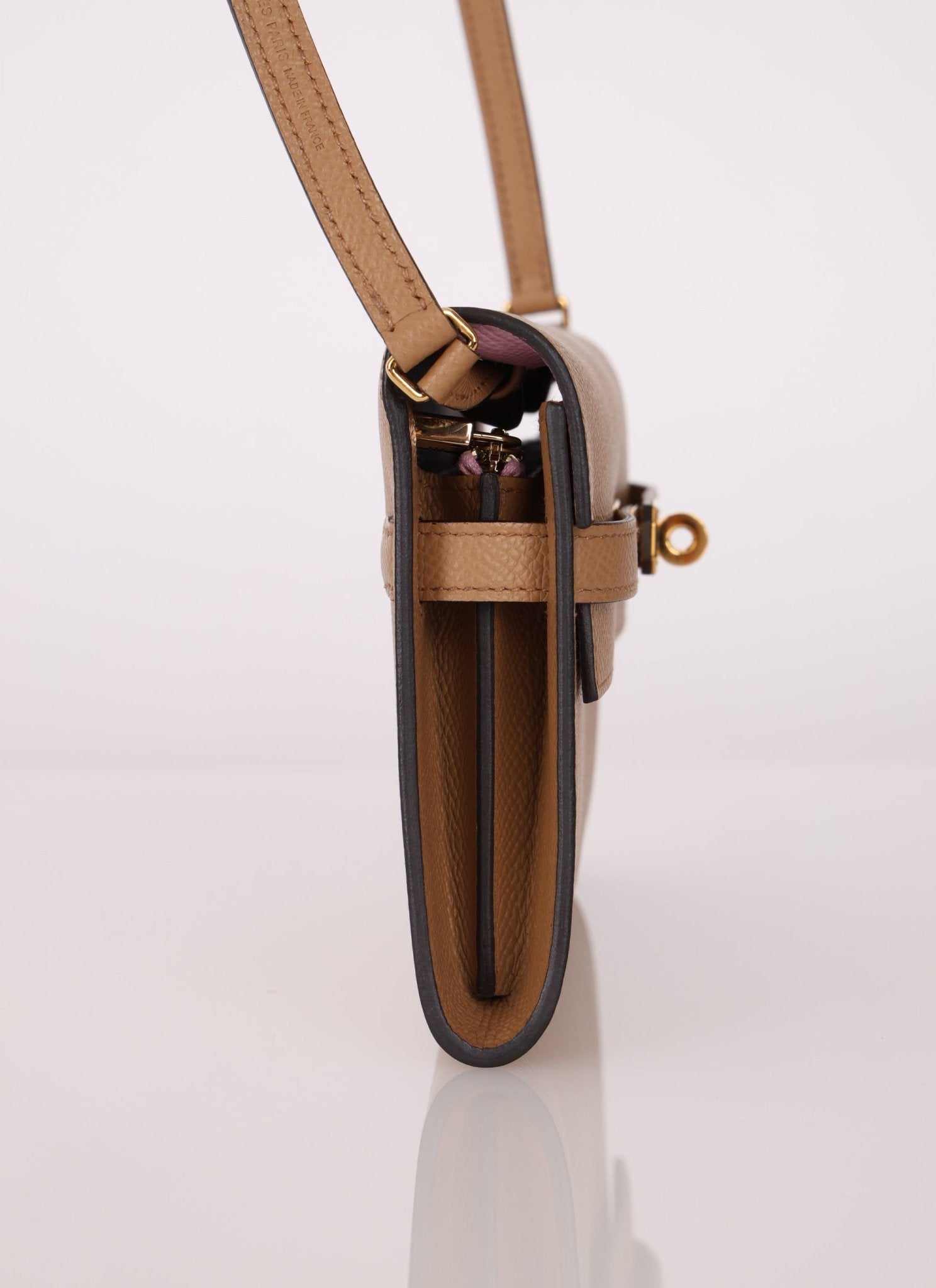 Rare Hermès 2022 Chai & Mauve Sylvestre Verso Kelly To Go GHW - FashioNica