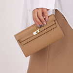 Rare Hermès 2022 Chai & Mauve Sylvestre Verso Kelly To Go GHW - FashioNica