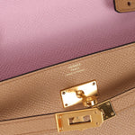 Rare Hermès 2022 Chai & Mauve Sylvestre Verso Kelly To Go GHW - FashioNica