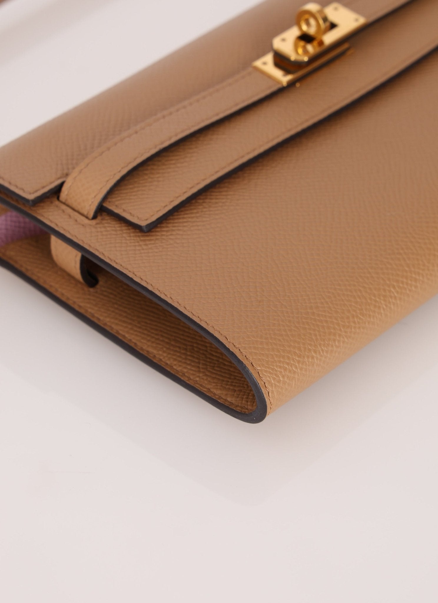 Rare Hermès 2022 Chai & Mauve Sylvestre Verso Kelly To Go GHW - FashioNica