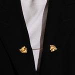 Rare Hermès Double - Sided Horse Brooch - FashioNica