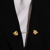 Rare Hermès Double - Sided Horse Brooch - FashioNica