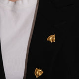 Rare Hermès Double - Sided Horse Brooch - FashioNica