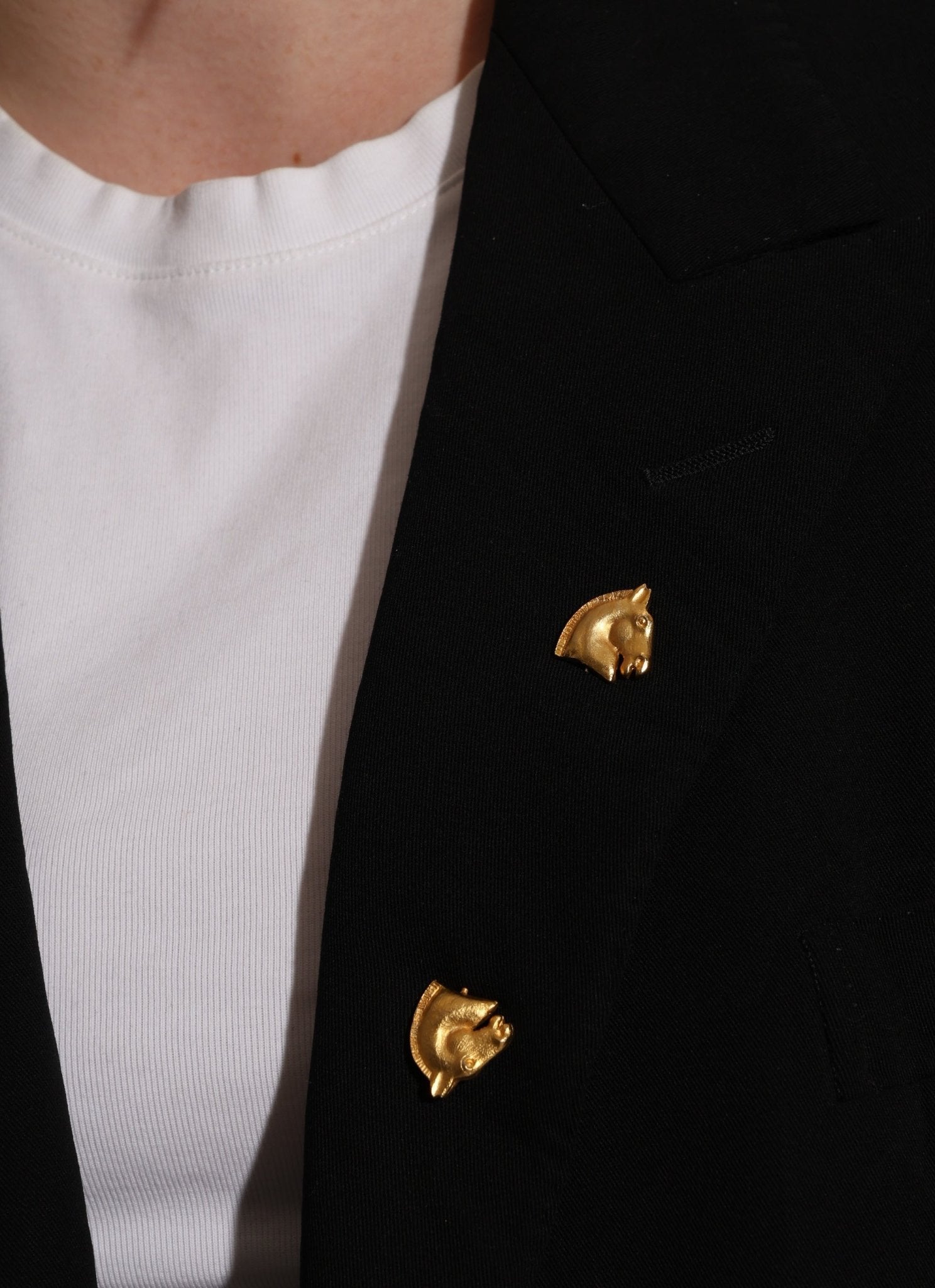 Rare Hermès Double - Sided Horse Brooch - FashioNica