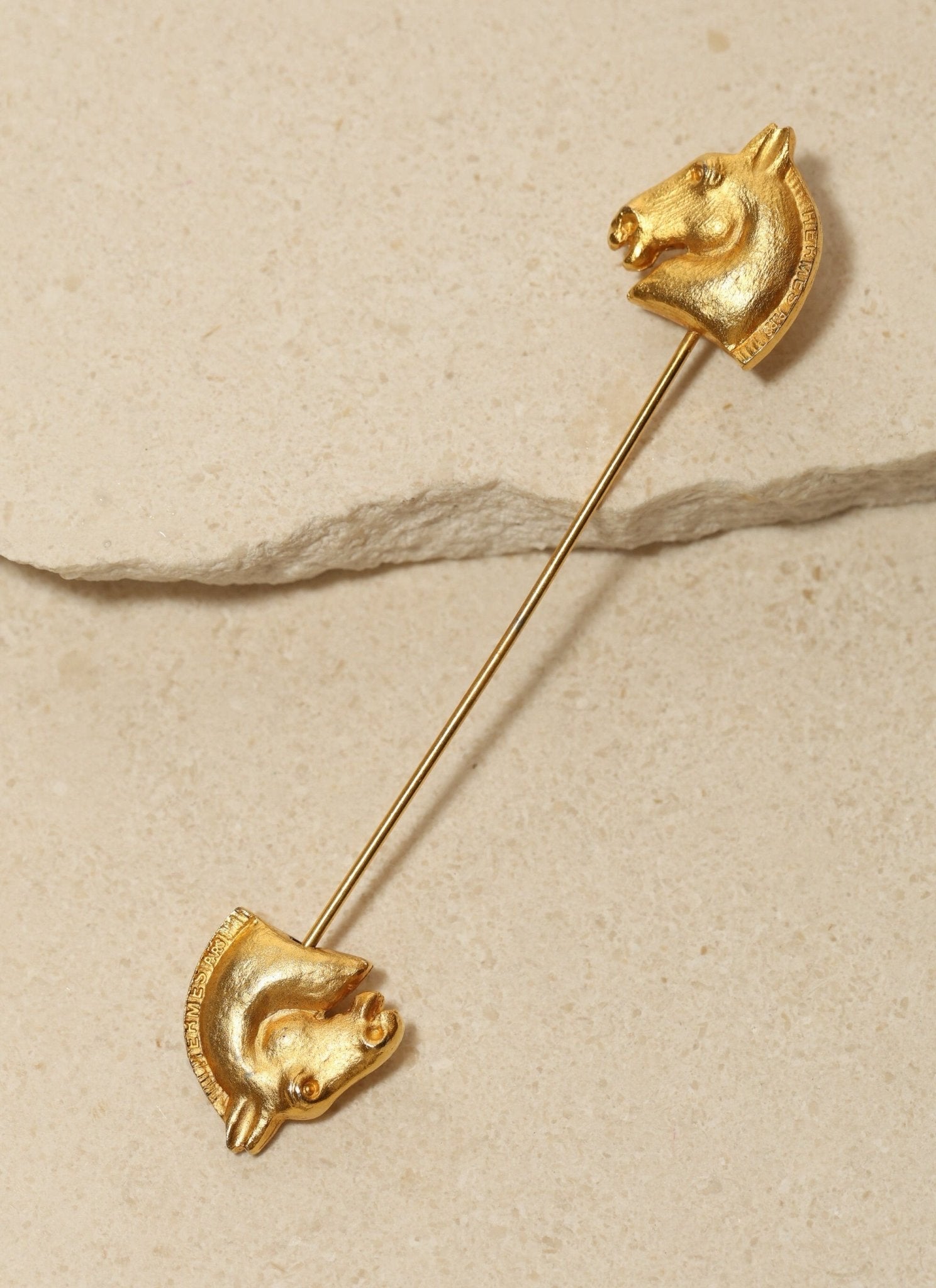 Rare Hermès Double - Sided Horse Brooch - FashioNica