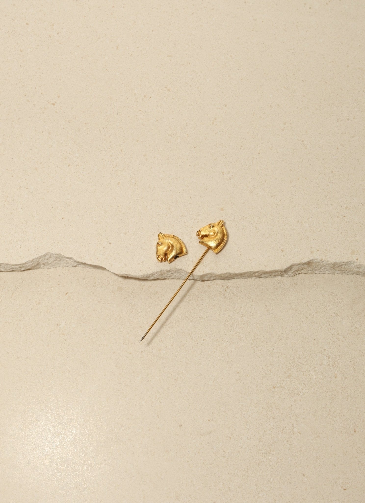 Rare Hermès Double - Sided Horse Brooch - FashioNica