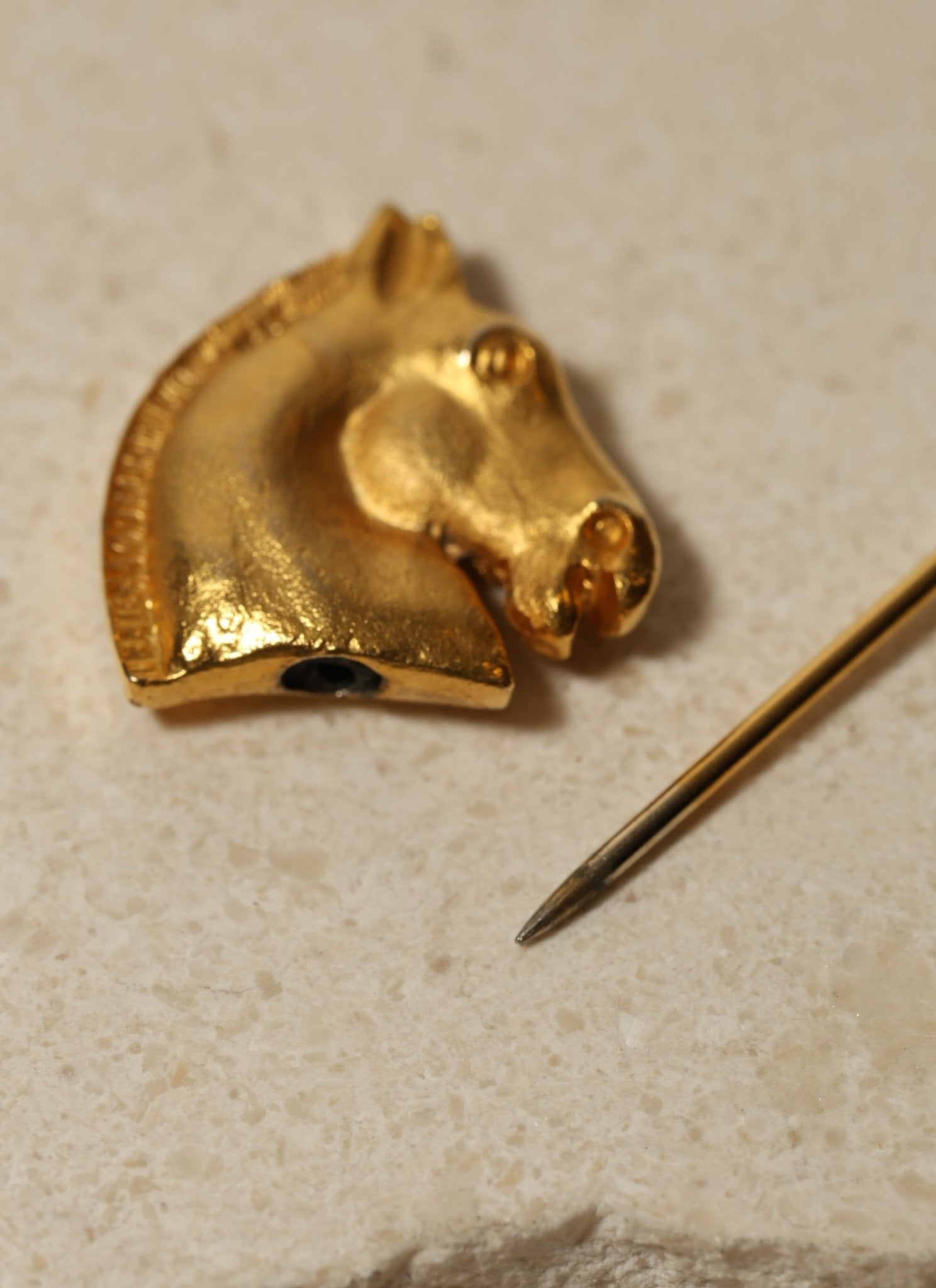 Rare Hermès Double - Sided Horse Brooch - FashioNica