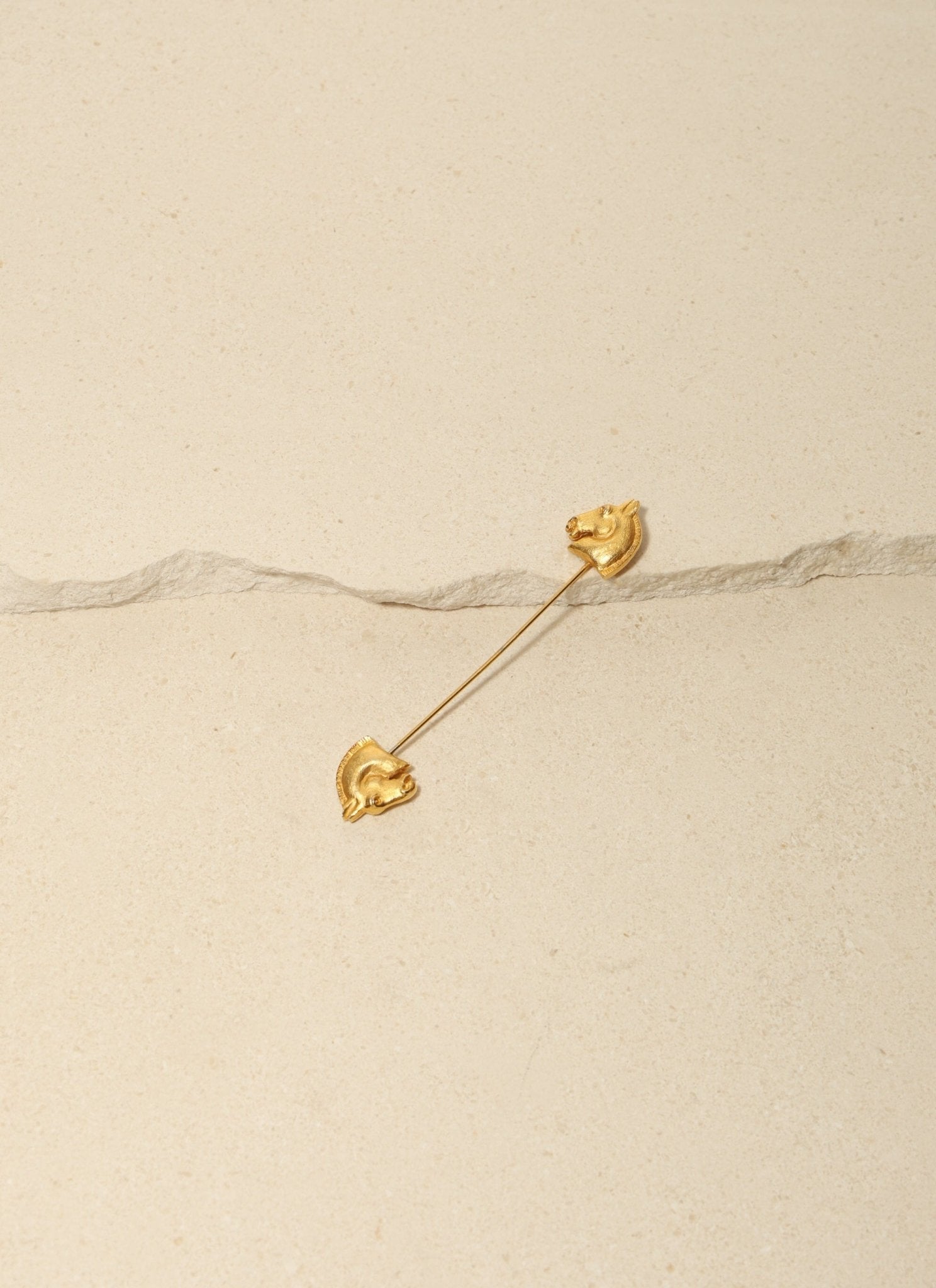 Rare Hermès Double - Sided Horse Brooch - FashioNica
