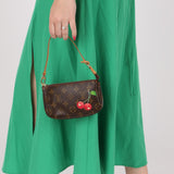 Rare Limited Edition Louis Vuitton x Takashi Murakami Cerises Mini Pochette - FashioNica