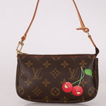 Rare Limited Edition Louis Vuitton x Takashi Murakami Cerises Mini Pochette - FashioNica