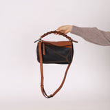 Rare Loewe Braided Bicolor Small Puzzle Bag - FashioNica