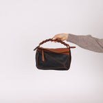Rare Loewe Braided Bicolor Small Puzzle Bag - FashioNica