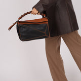 Rare Loewe Braided Bicolor Small Puzzle Bag - FashioNica