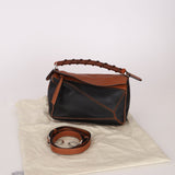 Rare Loewe Braided Bicolor Small Puzzle Bag - FashioNica