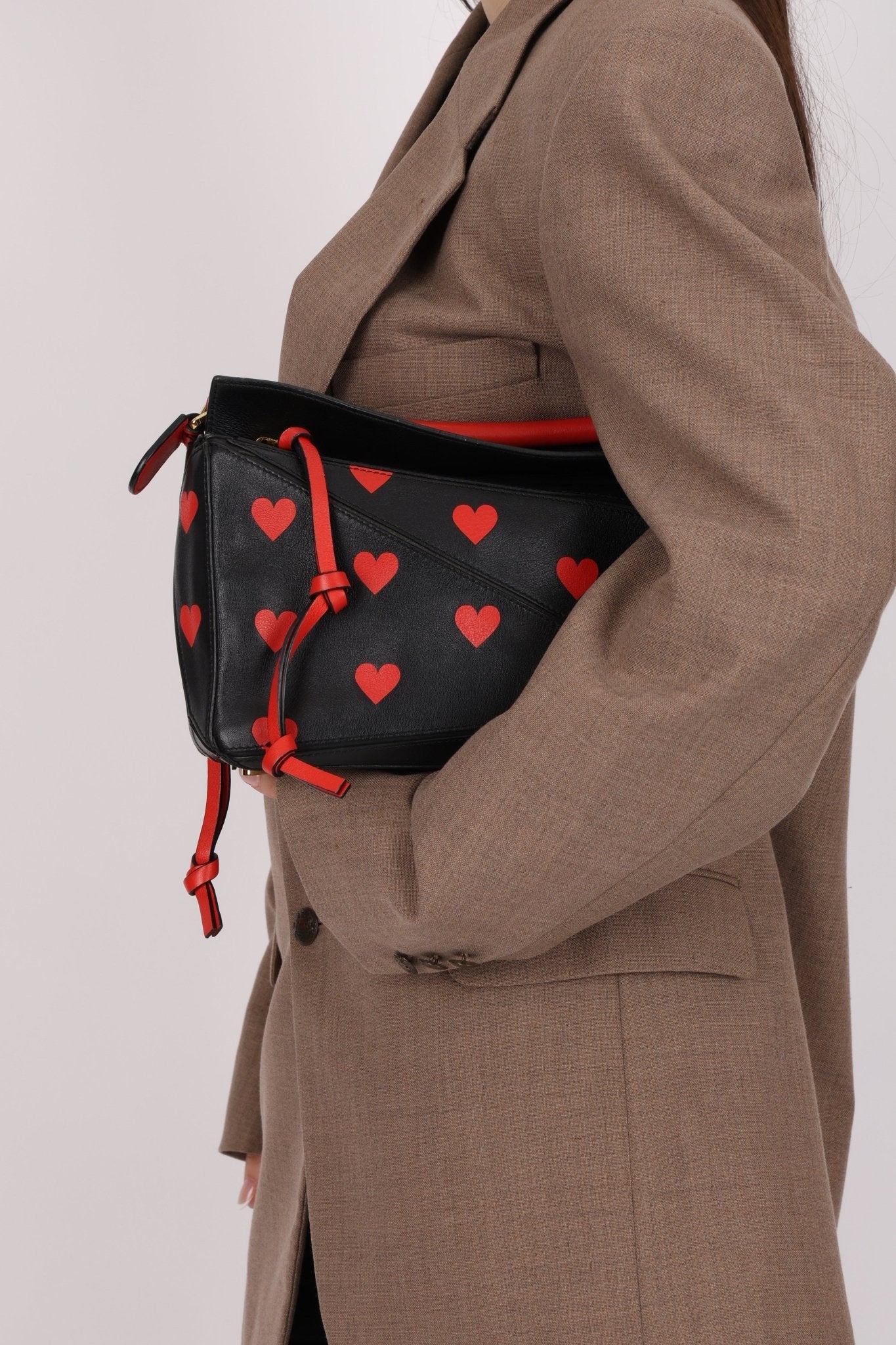 Rare Loewe Calfskin Heart Small Puzzle Bag - FashioNica