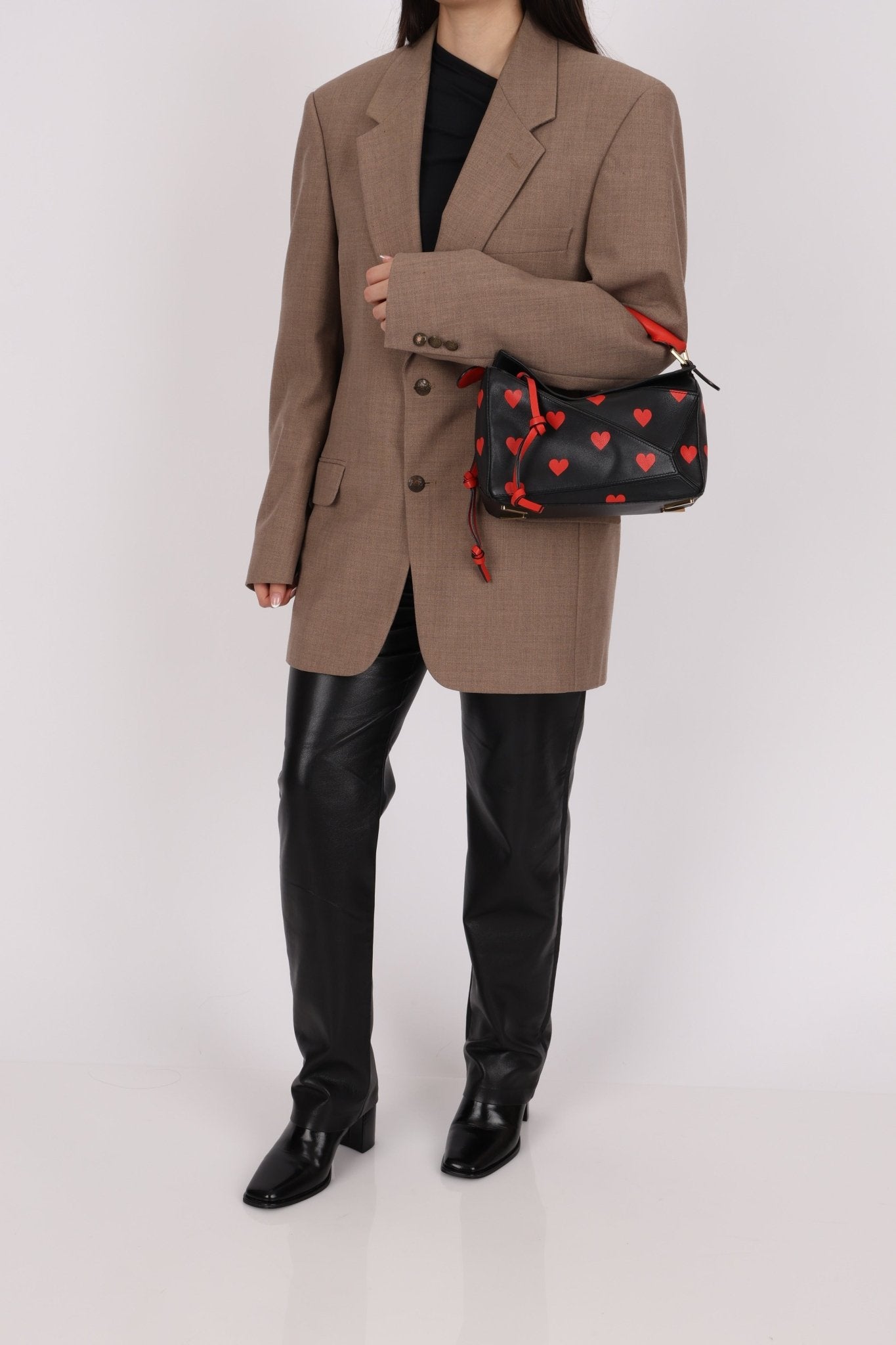 Rare Loewe Calfskin Heart Small Puzzle Bag - FashioNica