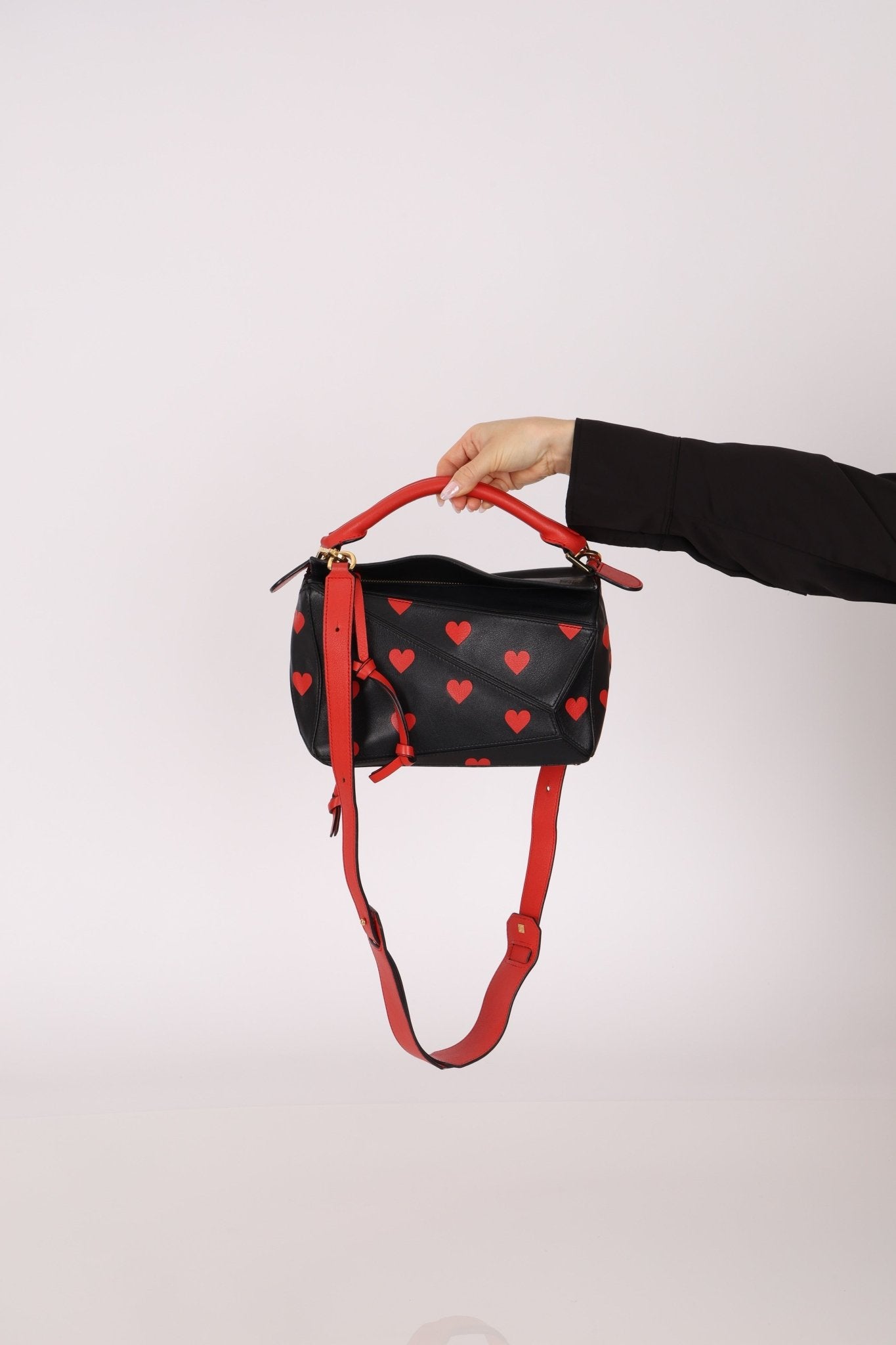 Rare Loewe Calfskin Heart Small Puzzle Bag - FashioNica