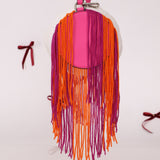 Rare Loewe Crochet Beaded Fringe Bracelet Pouch - FashioNica