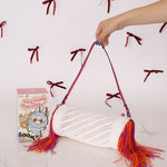 Rare Loewe Crochet Beaded Fringe Bracelet Pouch - FashioNica