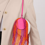 Rare Loewe Crochet Beaded Fringe Bracelet Pouch - FashioNica