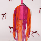 Rare Loewe Crochet Beaded Fringe Bracelet Pouch - FashioNica